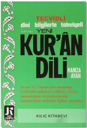 Yeni Kur'an Dili; Tecvidli Dini Bilgilerle