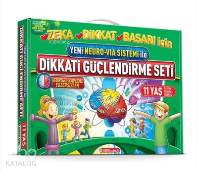 Yeni Neuro-Via Sistemi ile Dikkati Güçlendirme Seti 11 Yaş (3 Kitap)