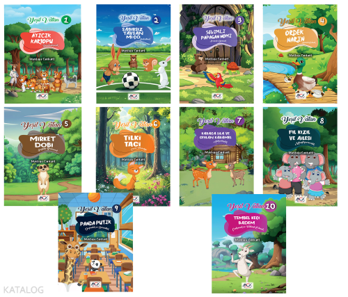 Yeşil Vatan Serisi (10 Kitap Set) Resimli Hikaye 1. Sınıflara 6+Yaş