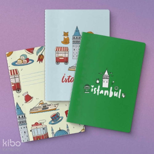 Yeşilay İstanbul Serisi 3'lü Defter Seti