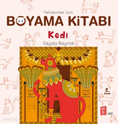 Yetişkinler İçin Boyama Kitabı; Kedi