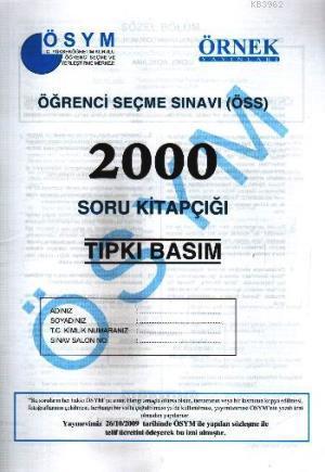 YGS 2011 Soru Kitapçığı (Tıpkı Basım)
