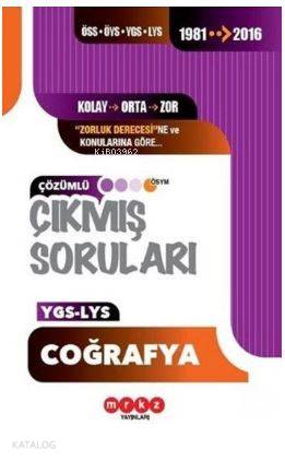 YGS-LYS Coğrafya Çözümlü Çıkmış Sorular 1981 - 2016
