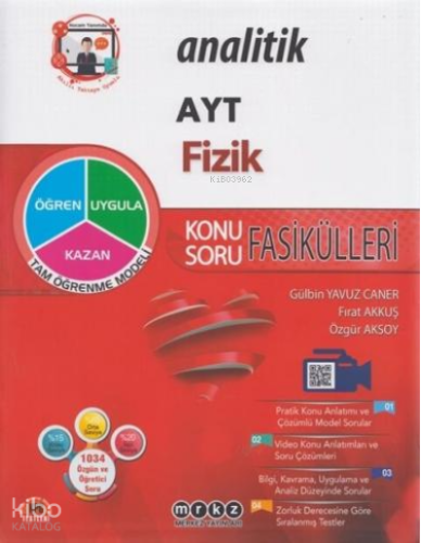 YKS AYT ANALİTİK KA.SB. FİZİK - 2022