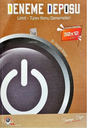 Yks Ayt Deneme Deposu Limit - Türev - 2022