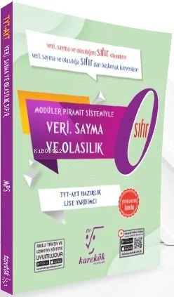 YKS TYT AYT Veri, Sayma ve Olasılık Sıfır 0 Konu Anlatımı - Kitapiks.c