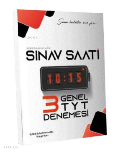 YKS TYT Genel Sınav Saati 3 Deneme