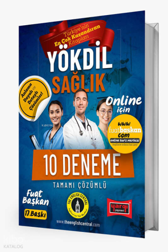 YÖKDİL Sağlık Tamamı Çözümlü 10 Deneme (16.Baskı)