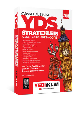 YÖKDİL Stratejileri Soru Gruplarına Göre Konu Anlatımlı Soru Bankası