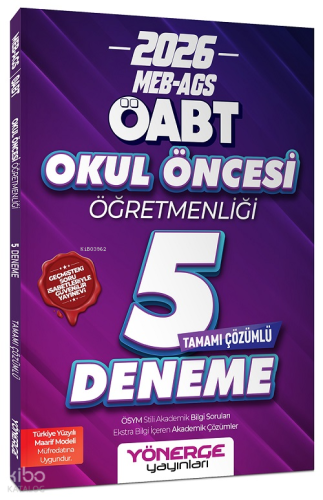 Yönerge 2026 ÖABT MEB-AGS Okul Öncesi Öğretmenliği 5 Deneme Çözümlü