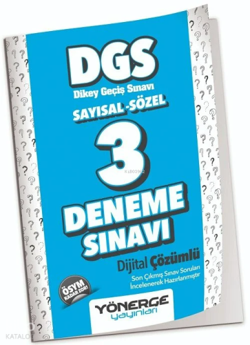 Yönerge DGS 3 Deneme Çözümlü