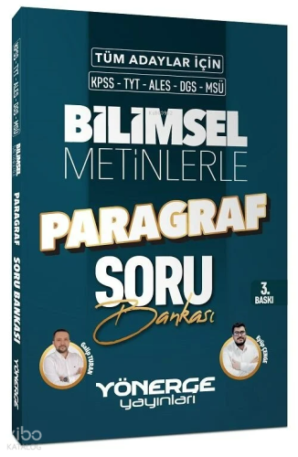 Yönerge KPSS TYT ALES DGS MSÜ Bilimsel Metinlerle Paragraf Soru Bankas