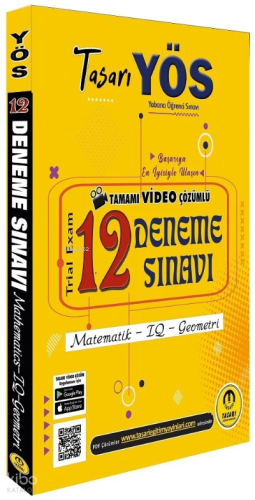 YÖS 12 Video Çözümlü Deneme Tasarı Eğitim Yayınları
