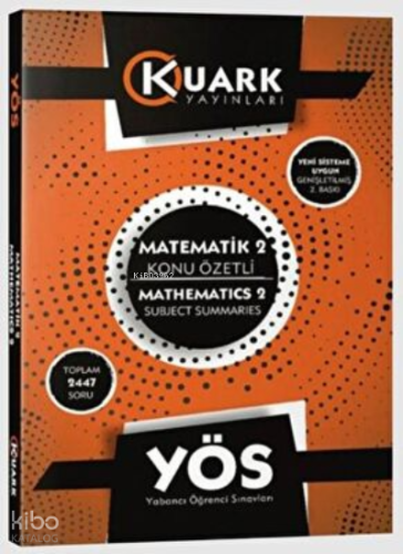YÖS Matematik 2 Konu Özetli