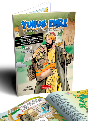 Yunus Emre Buğday İsteyen Yunus (Çizgi Roman Renkli)