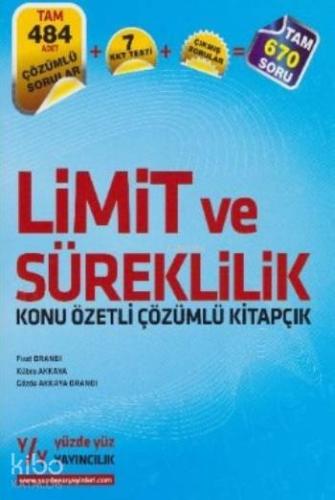 Yüzde Yüz Yayınları Limit ve Süreklilik Konu Özetli Çözümlü Kitapçık Yüzde Yüz 