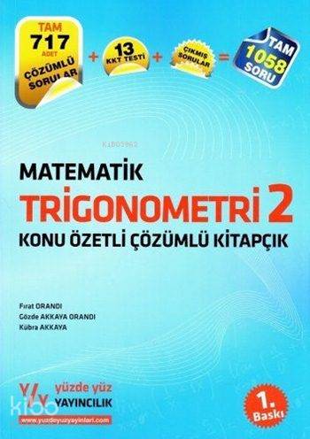 Yüzde Yüz Yayınları Trigonometri 2 Konu Özetli Çözümlü Kitapçık Yüzde Yüz 