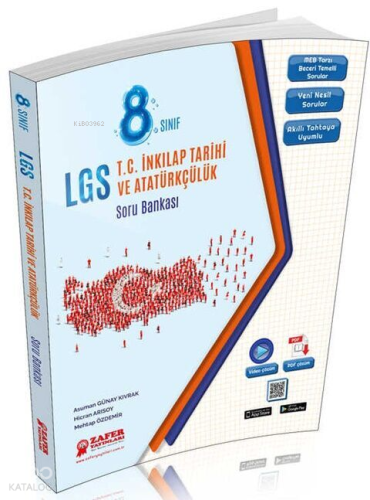 Zafer Yayınları Lgs 8. Sınıf T.C. İnkılap Tarihi Ve Atatürkçülük Soru Bankası
