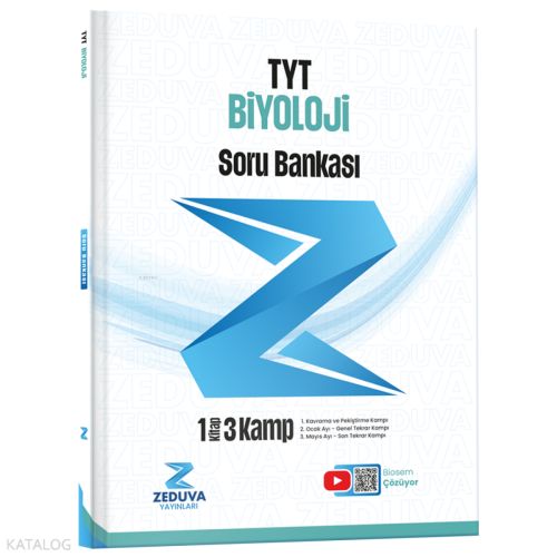 Zeduva Yayınları Biosem TYT Biyoloji 1 Kitap 3 Kamp Soru Bankası