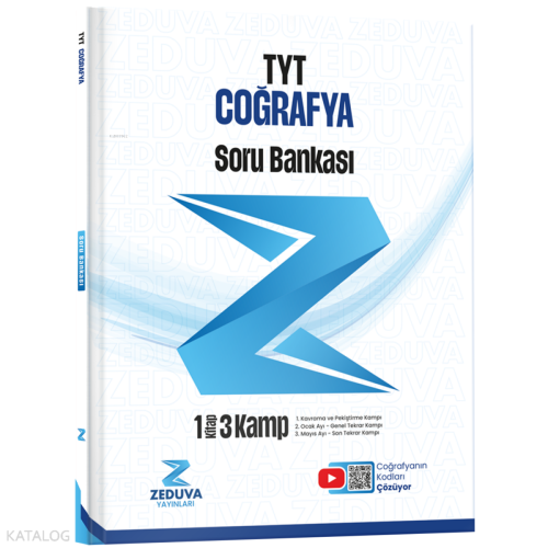 Zeduva Yayınları Coğrafyanın Kodları TYT Coğrafya 1 Kitap 3 Kamp Soru Bankası