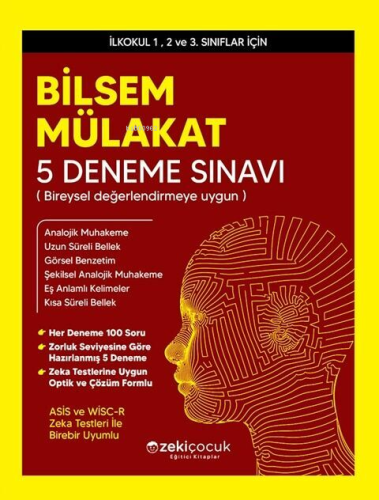 Zeki Çocuk Bilsem Mülakat 5 Deneme Sınavı - Kitapiks.com