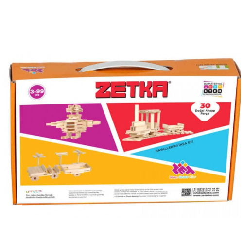 Zetka 30 Doğal Ahşap Parça - Kitapiks.com