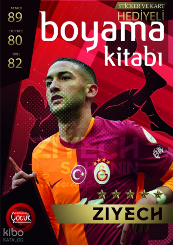 Ziyech - Sticker ve Kart Hediyeli Boyama Kitabı